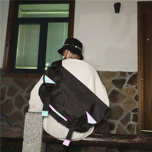 tide reflective bag one-shoulder postman messenger backpack back ins street brand hip-hop trend laser student sportsman female ngcao
tide reflective bag one-shoulder postman messenger backpack back ins street brand hip-hop trend laser student sportsman female ngcao