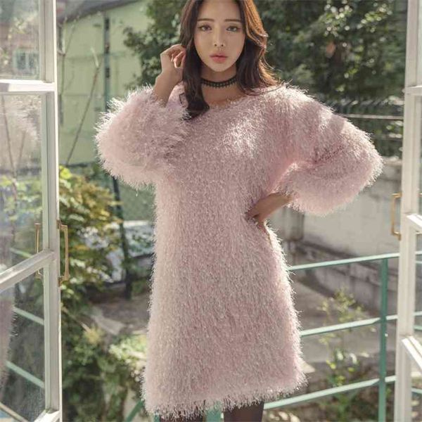 fuzzy fall winter cute ladies korean long sleeve pink club harajuku party dress for women china clothing 210602, Black;gray
fuzzy fall winter cute ladies korean long sleeve pink club harajuku party dress for women china clothing 210602, Black;gray