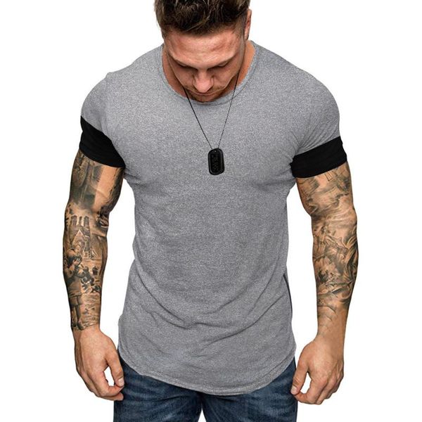 men's t-shirts fashion summer slim fit patchwork short sleeved sport t-shirt solid color slubby cotton fabric casual, White;black
men's t-shirts fashion summer slim fit patchwork short sleeved sport t-shirt solid color slubby cotton fabric casual, White;black