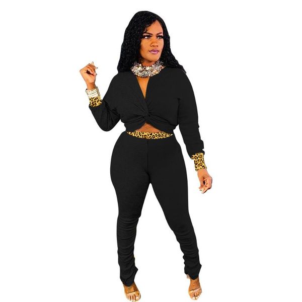 women's two piece pants leopard patchwork women set v collar long sleeve pullover cropwoman tracksuit 2 pieces cross knot crop stack, White
women's two piece pants leopard patchwork women set v collar long sleeve pullover cropwoman tracksuit 2 pieces cross knot crop stack, White