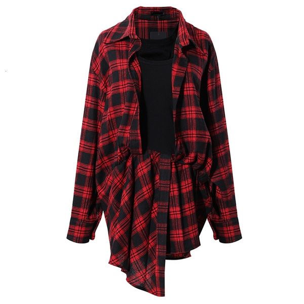casual dresses women plaid shirt fake two piece high waist long sleeve loose spring autumn asymmetrical jsg3, Black;gray
casual dresses women plaid shirt fake two piece high waist long sleeve loose spring autumn asymmetrical jsg3, Black;gray