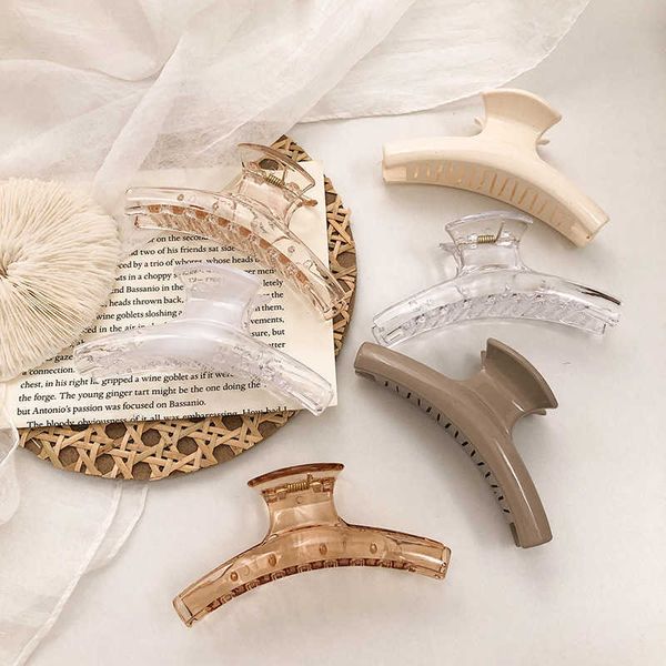 girl elegant milk tea hairpin shark female transparent bath temperament versatile hair grab jewelry, Slivery;white
girl elegant milk tea hairpin shark female transparent bath temperament versatile hair grab jewelry, Slivery;white
