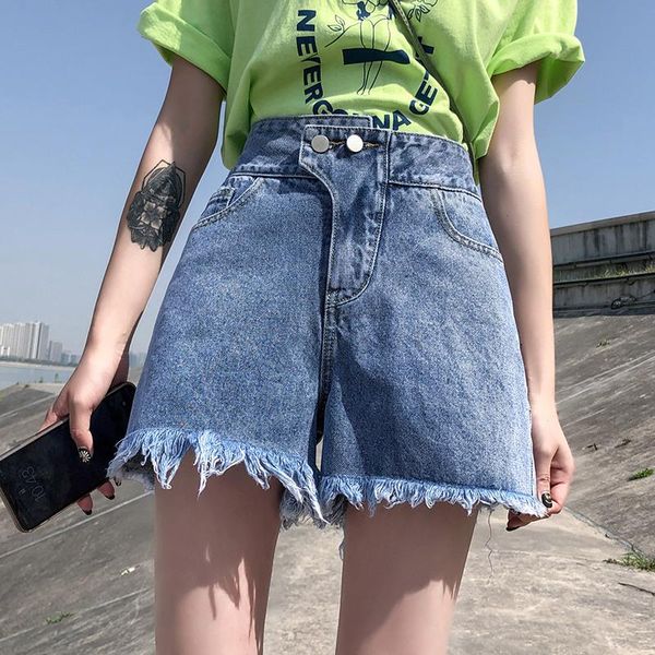 women's jeans black shorts feminino women highwaisted chic pant jean wide leg summer denim plus size, Blue
women's jeans black shorts feminino women highwaisted chic pant jean wide leg summer denim plus size, Blue