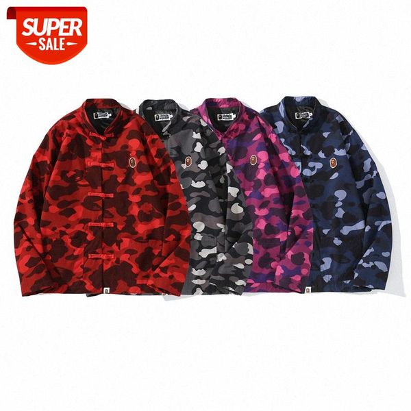 japanese brand embroidery chinese style retro camouflage stand collar tang suit shirt #aq4k, White;black
japanese brand embroidery chinese style retro camouflage stand collar tang suit shirt #aq4k, White;black