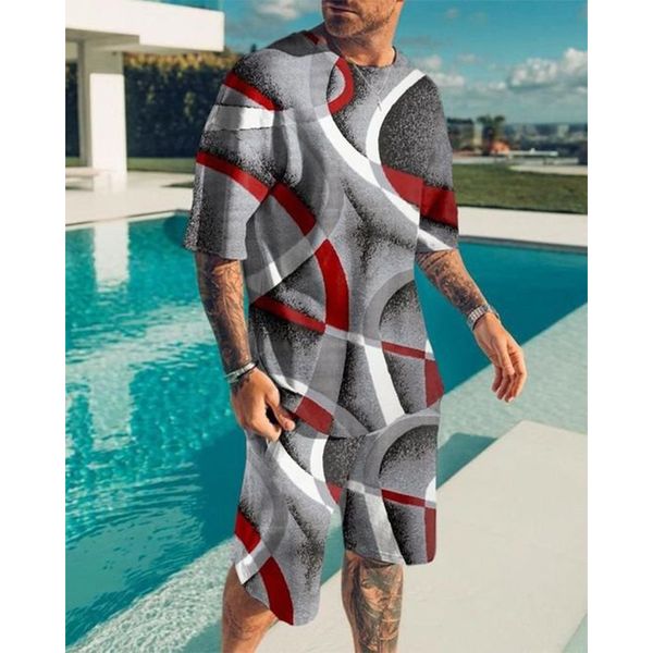 curved pattern men's sports suit short-sleeved t-shirt with shorts, comfortable, breathable and dry, daily leisure sports, Gray
curved pattern men's sports suit short-sleeved t-shirt with shorts, comfortable, breathable and dry, daily leisure sports, Gray