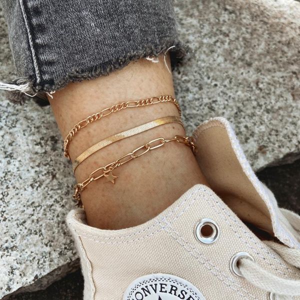 anklets classic snake chain women anklet punk simple stars summer beach gold color foot ankle bracelets for jewelry gift, Red;blue
anklets classic snake chain women anklet punk simple stars summer beach gold color foot ankle bracelets for jewelry gift, Red;blue