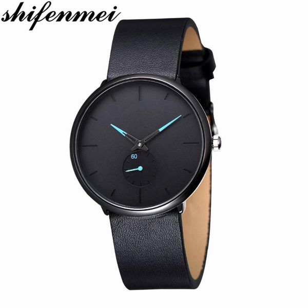 wristwatches shifenmei men watches 2021 minimalist quartz fashion ultra thin simple men's business leather belt watch relogio, Slivery;brown
wristwatches shifenmei men watches 2021 minimalist quartz fashion ultra thin simple men's business leather belt watch relogio, Slivery;brown