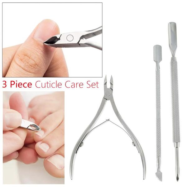 nail art kits 3 pcs/set cuticle nipper manicure pedicure toenail clippers scissors ingrown plier pusher nippers toe care set
nail art kits 3 pcs/set cuticle nipper manicure pedicure toenail clippers scissors ingrown plier pusher nippers toe care set