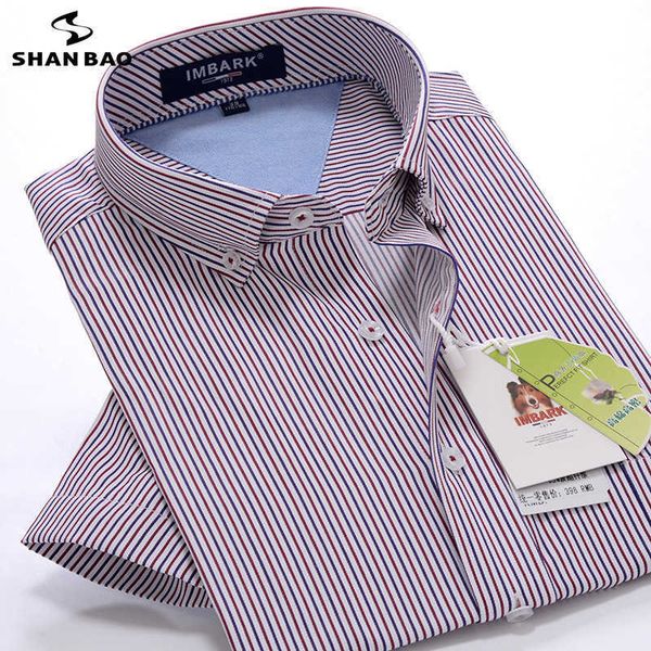 big size -10xl summer men's loose short-sleeved shirt youth brand clothing striped business casual 210809, White;black
big size -10xl summer men's loose short-sleeved shirt youth brand clothing striped business casual 210809, White;black