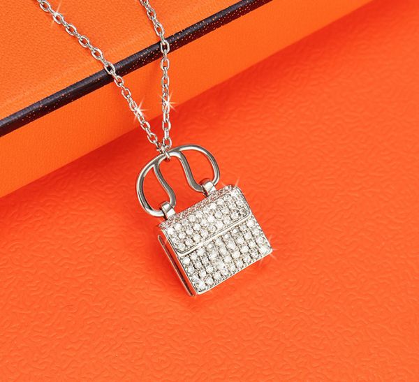 handbag pendant necklaces gold chain for women luxury designer jewelry stainless steel wedding engagement gift party girl fashion womens dia, Silver
handbag pendant necklaces gold chain for women luxury designer jewelry stainless steel wedding engagement gift party girl fashion womens dia, Silver