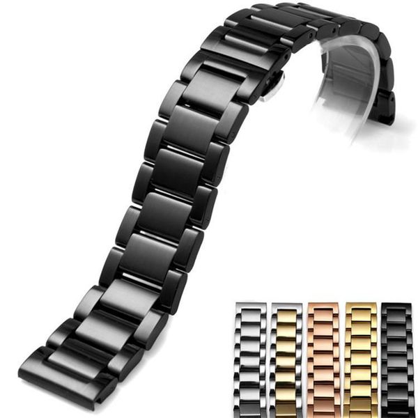 watch bands stainless steel band solid double push button fold buckle butterfly deployment clasp strap 20 21 22mm wb63, Black;brown
watch bands stainless steel band solid double push button fold buckle butterfly deployment clasp strap 20 21 22mm wb63, Black;brown