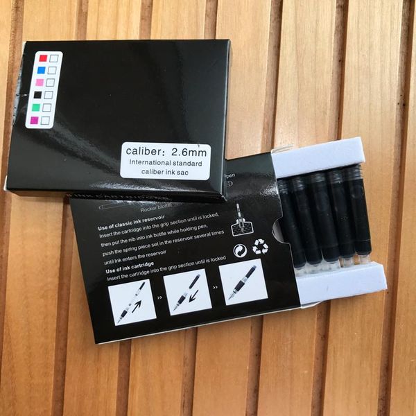 fountain pens 24pcs/lot jinhao 2.6mm caliber universal replaceable black and blue pen portable ink cartridge refills 8 pieces per box
fountain pens 24pcs/lot jinhao 2.6mm caliber universal replaceable black and blue pen portable ink cartridge refills 8 pieces per box