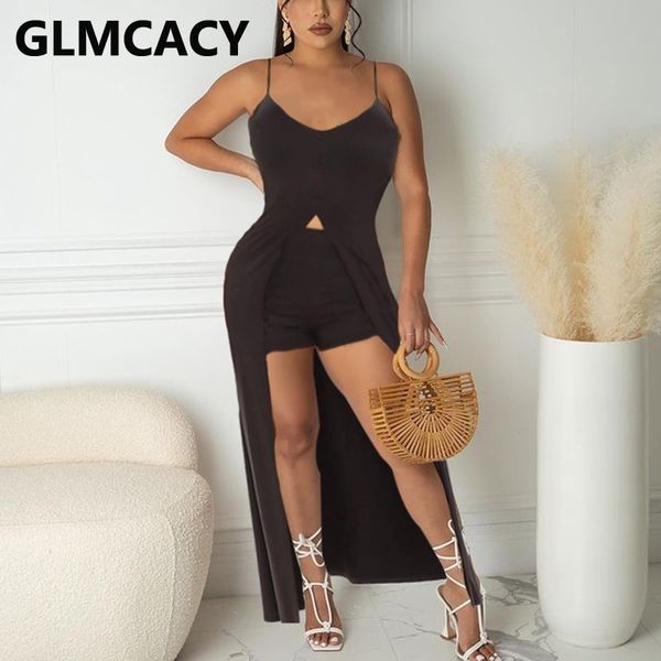 two piece summer chic suits spaghetti strap slit dress & casual shorts set 210702, White
two piece summer chic suits spaghetti strap slit dress & casual shorts set 210702, White