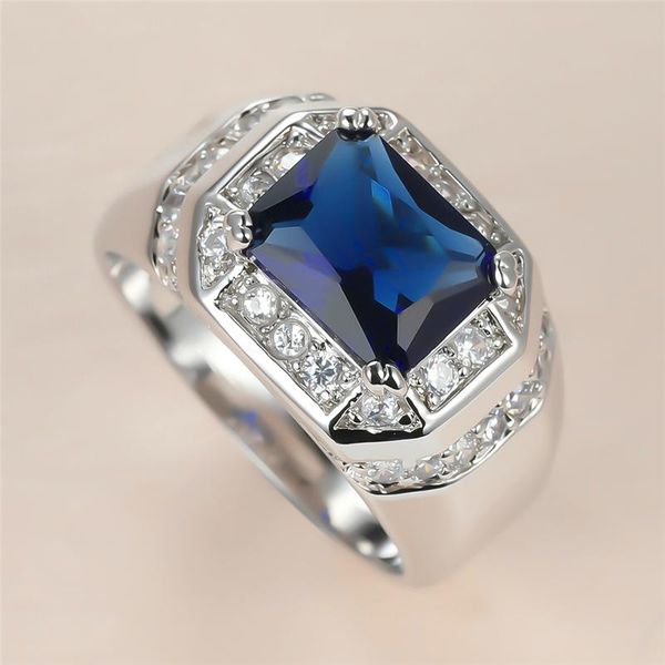 vintage male female blue crystal ring charm silver color big wedding rings for women luxury bride square zircon engagement, Slivery;golden
vintage male female blue crystal ring charm silver color big wedding rings for women luxury bride square zircon engagement, Slivery;golden