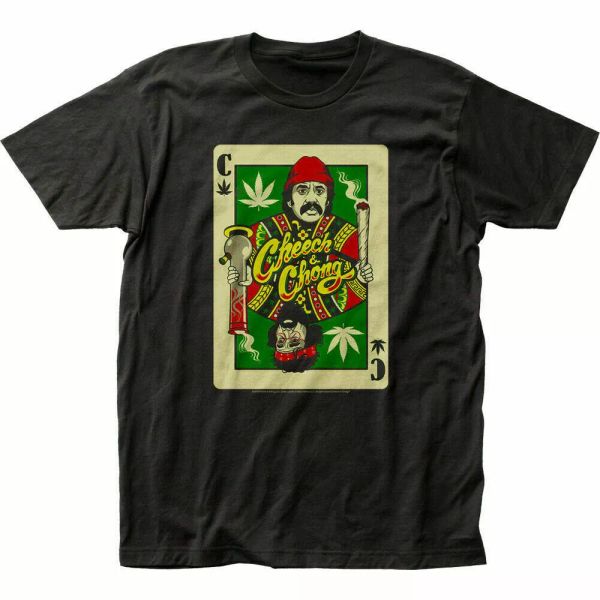 cheech & chong playing card t shirt mens licensed pop culture movie tee black, White;black
cheech & chong playing card t shirt mens licensed pop culture movie tee black, White;black