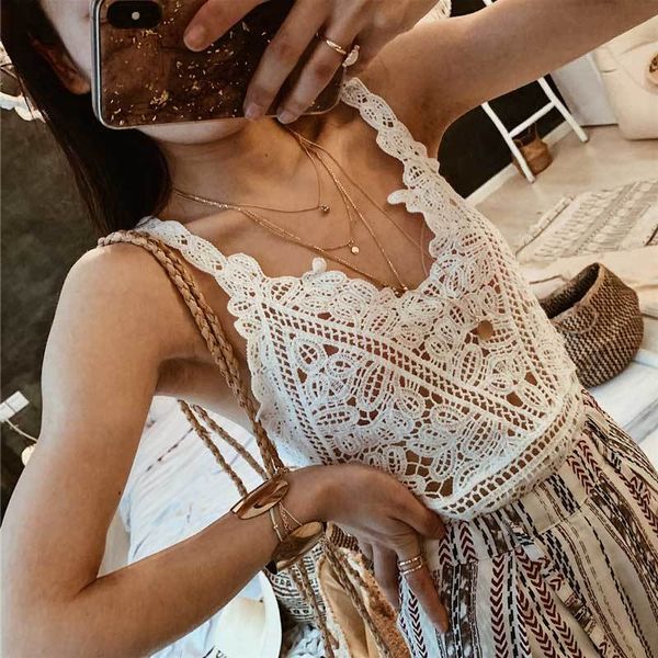 inspired beach crochet knitted beachwear summer swimsuit cover up sleeveless blouse cami tank cropped women 210412, White
inspired beach crochet knitted beachwear summer swimsuit cover up sleeveless blouse cami tank cropped women 210412, White