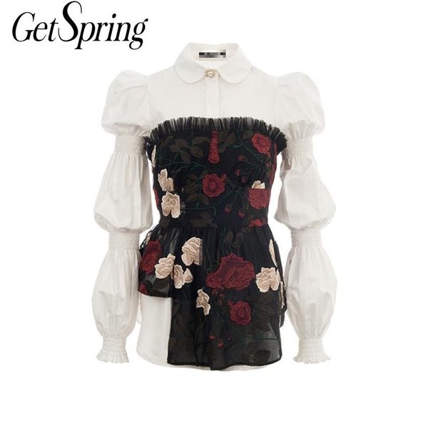 getspring women set shirt s puff sleeve cotton white short blouses irregular printing sleeveless 2 piece 210601
getspring women set shirt s puff sleeve cotton white short blouses irregular printing sleeveless 2 piece 210601