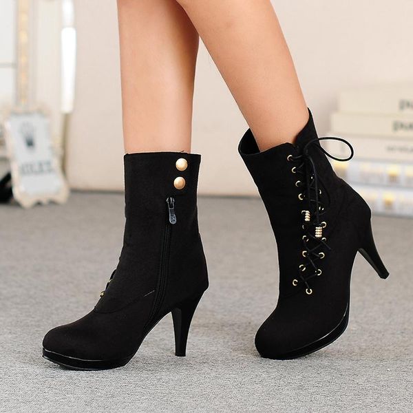 boots qplyxco elegant fashion ankle women 8.5cm high heels zip autumn winter wedding party shoes small and plus size 31-48 907, Black
boots qplyxco elegant fashion ankle women 8.5cm high heels zip autumn winter wedding party shoes small and plus size 31-48 907, Black