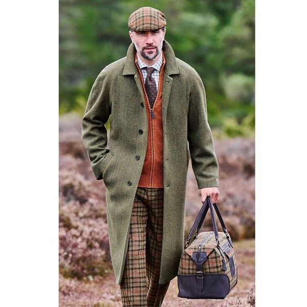 men's wool & blends herringbone coat winter warm jacket male suit long lapel single-breasted trench, Black
men's wool & blends herringbone coat winter warm jacket male suit long lapel single-breasted trench, Black