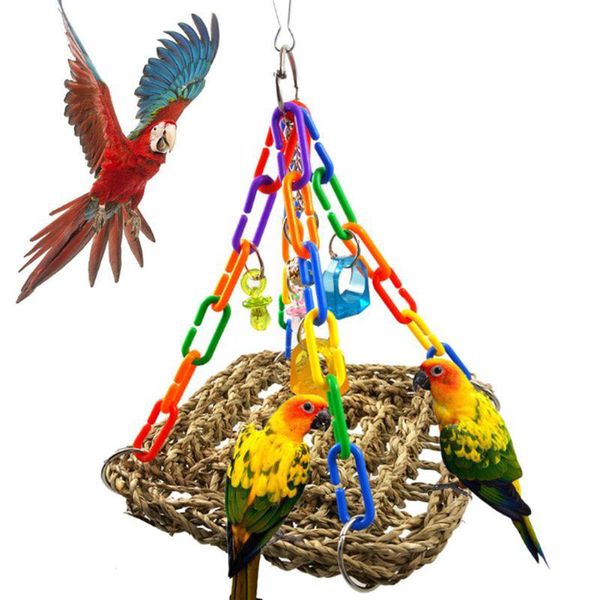 other bird supplies cage games creative parrot pet parakeet chewing climbing foraging swing mesh hanging bite mat toy
other bird supplies cage games creative parrot pet parakeet chewing climbing foraging swing mesh hanging bite mat toy