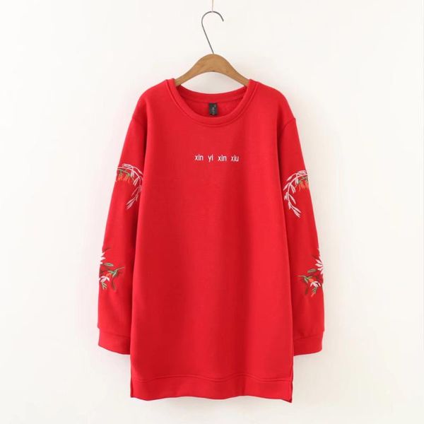 women's hoodies & sweatshirts plus size cotton letter embroidery mid-length 2021 black red velvet autum winter pullover woman clothes
women's hoodies & sweatshirts plus size cotton letter embroidery mid-length 2021 black red velvet autum winter pullover woman clothes