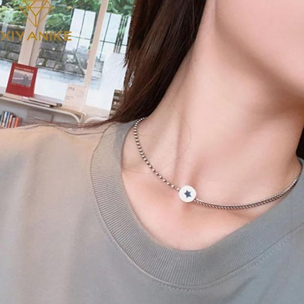 chains simple fashion personality creative design pentagram necklace elegant women fine jewelry, Silver
chains simple fashion personality creative design pentagram necklace elegant women fine jewelry, Silver