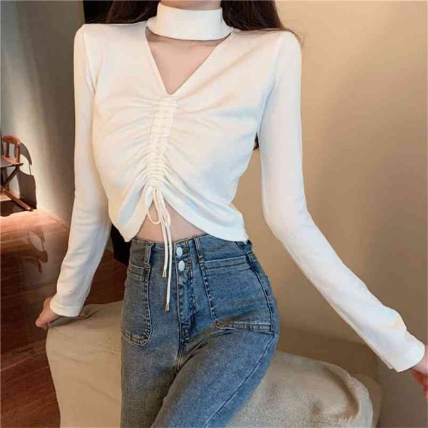 v-neck casual ladies women t-shirt summer lacing t-shirt women solid color long-sleeved female tshirts woman 210507, White
v-neck casual ladies women t-shirt summer lacing t-shirt women solid color long-sleeved female tshirts woman 210507, White