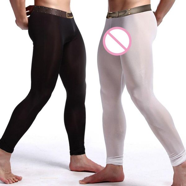 men's thermal underwear men long johns ice silk ultra-thin leggings plus size gay sleepwear bottoms tight stocking, Black;white
men's thermal underwear men long johns ice silk ultra-thin leggings plus size gay sleepwear bottoms tight stocking, Black;white