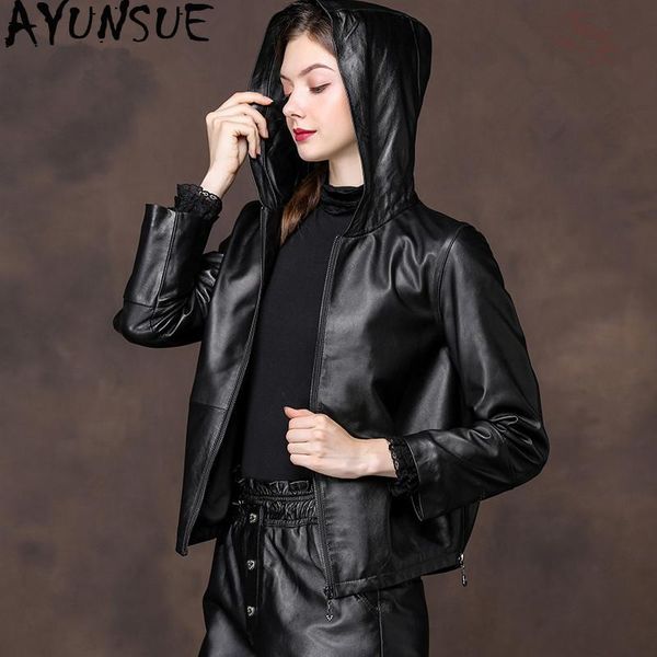 100% real sheepskin coat female genuine leather jacket autumn winter women korean baseball jackets plus size 2021 women's & faux, Black
100% real sheepskin coat female genuine leather jacket autumn winter women korean baseball jackets plus size 2021 women's & faux, Black
