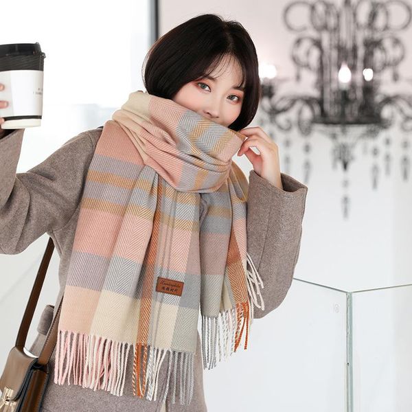 scarves imitation cashmere scarf plaid women's pashmina extra thick warm cape wrap students' obersized casual shawl cachecol femin, Blue;gray
scarves imitation cashmere scarf plaid women's pashmina extra thick warm cape wrap students' obersized casual shawl cachecol femin, Blue;gray
