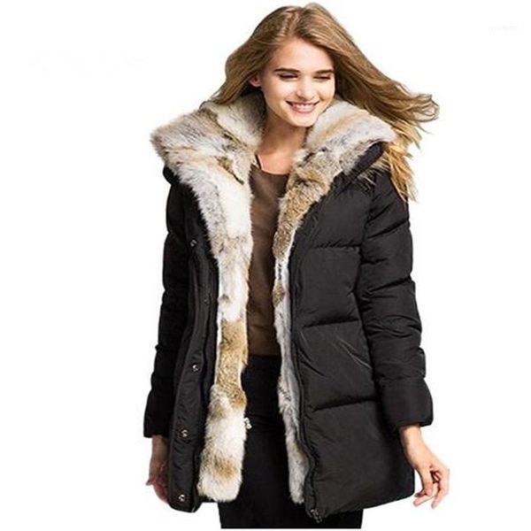women's down & parkas 2021 winter jacket fashion temperament long section thick fur collar hooded outer wild warm coat tq1, Black
women's down & parkas 2021 winter jacket fashion temperament long section thick fur collar hooded outer wild warm coat tq1, Black