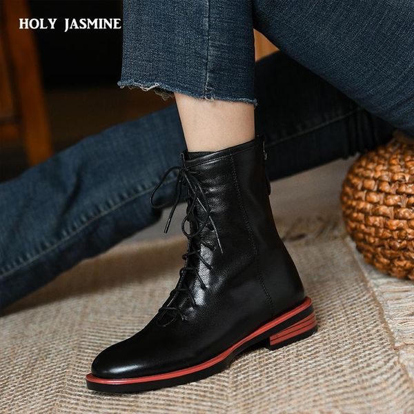 boots women women's lace-up platform single 2021 autumn british style ankle genuine leather winter shoes, Black
boots women women's lace-up platform single 2021 autumn british style ankle genuine leather winter shoes, Black