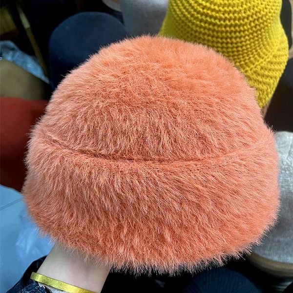 beanie/skull caps women's outdoor autumn and winter dome cold-proof hat imitation mink knit curled melon leather beanie, Blue;gray
beanie/skull caps women's outdoor autumn and winter dome cold-proof hat imitation mink knit curled melon leather beanie, Blue;gray