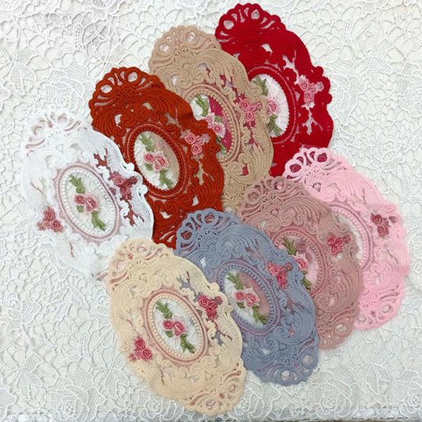 mats & pads 1pcs oval lace embroidered bedroom study kitchen cup table mat food fruit plate cover cloth christmas decoration
mats & pads 1pcs oval lace embroidered bedroom study kitchen cup table mat food fruit plate cover cloth christmas decoration