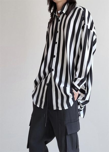 men's casual shirts long sleeved shirt autumn dark fairy fashionrendy retro black and white stripe loose, White;black
men's casual shirts long sleeved shirt autumn dark fairy fashionrendy retro black and white stripe loose, White;black
