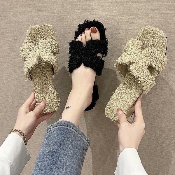 slippers 2021 winter casual sweet women short plush chunky pumps shoes home cotton lady fashion fur cozy, Black
slippers 2021 winter casual sweet women short plush chunky pumps shoes home cotton lady fashion fur cozy, Black