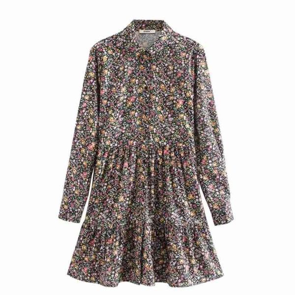 women elegant floral printing shirtdress chic ladies long sleeve pleat ruffles vestidos casual slim mini dresses ds3273 210420, Black;gray
women elegant floral printing shirtdress chic ladies long sleeve pleat ruffles vestidos casual slim mini dresses ds3273 210420, Black;gray