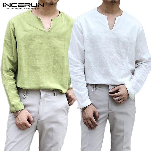 men's casual shirts incerun men long sleeve blouse male vintage henley cuff tuxedo cotton shirt solid color v neck summer, White;black
men's casual shirts incerun men long sleeve blouse male vintage henley cuff tuxedo cotton shirt solid color v neck summer, White;black