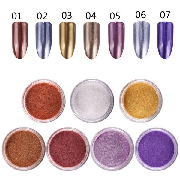 100pcs 2g/box mirror nail glitters effect powder champagne silver black chrome metallic pigments ultra thin glitter1, Silver;gold
100pcs 2g/box mirror nail glitters effect powder champagne silver black chrome metallic pigments ultra thin glitter1, Silver;gold