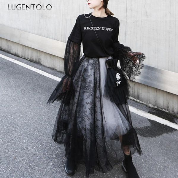 skirts lugentolo ball gown skirt women lace stitching five layers of black and white mesh solid empire casaul fashion womens
skirts lugentolo ball gown skirt women lace stitching five layers of black and white mesh solid empire casaul fashion womens
