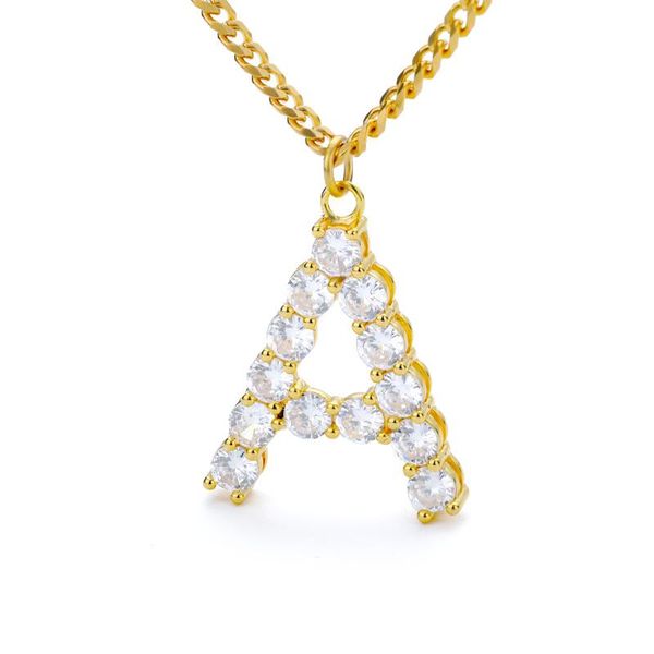 mother's day gift cubic zircon alphabet a-z letter pendant necklace shinning 26 initial tennis hip hop chains collares jewelry necklace, Silver
mother's day gift cubic zircon alphabet a-z letter pendant necklace shinning 26 initial tennis hip hop chains collares jewelry necklace, Silver