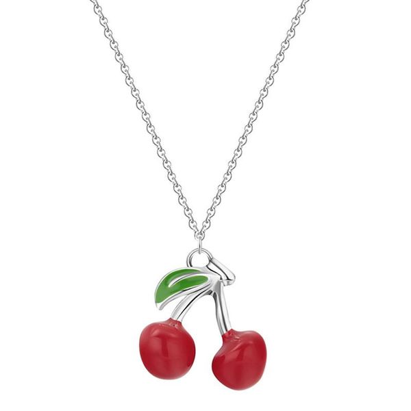 exquisite sweet girl fruit cherry pendant necklace creative women's silver color clavicle chain fashion party jewelry gift necklaces
exquisite sweet girl fruit cherry pendant necklace creative women's silver color clavicle chain fashion party jewelry gift necklaces