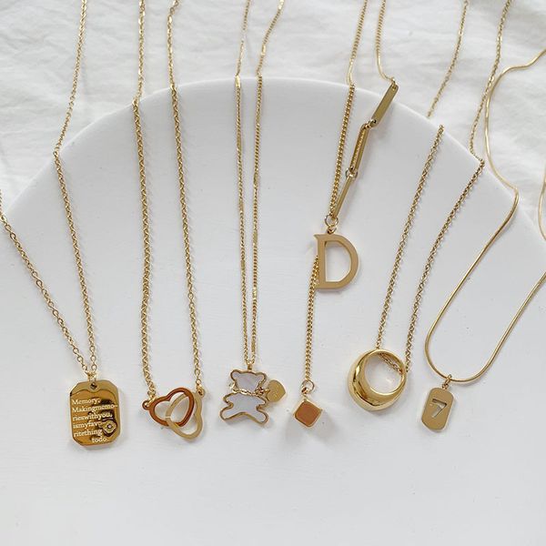 design jewelry titanium steel necklace female light luxury minority design metal bear necklace korean version simple and versatile clavicle, Silver
design jewelry titanium steel necklace female light luxury minority design metal bear necklace korean version simple and versatile clavicle, Silver