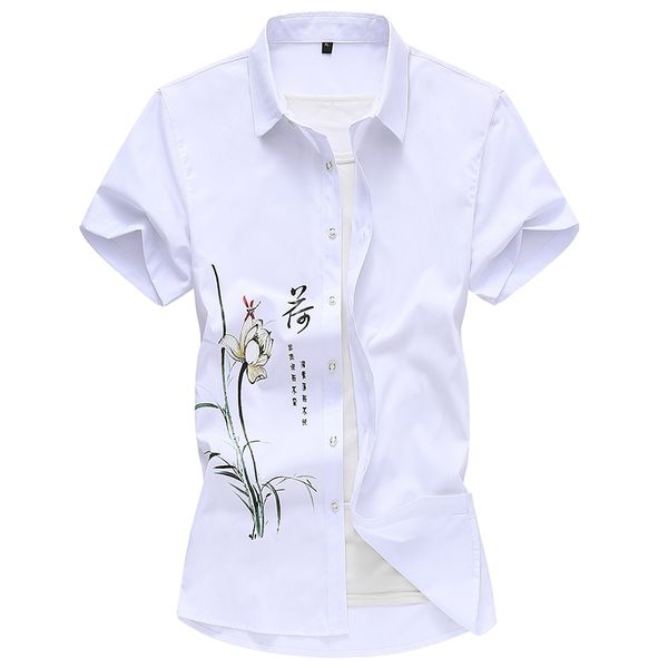 19 colors style white shirt summer arrival men's casual short-sleeve printed fashion print beach blouse 5xl 8xl 210721, White;black
19 colors style white shirt summer arrival men's casual short-sleeve printed fashion print beach blouse 5xl 8xl 210721, White;black