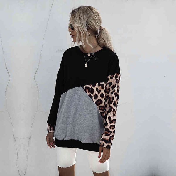sweaters fashion leopard patchwork t-shirt women casual o-neck long sleeve pullover shirt puls size vintage camiseta female autumn, White;black
sweaters fashion leopard patchwork t-shirt women casual o-neck long sleeve pullover shirt puls size vintage camiseta female autumn, White;black