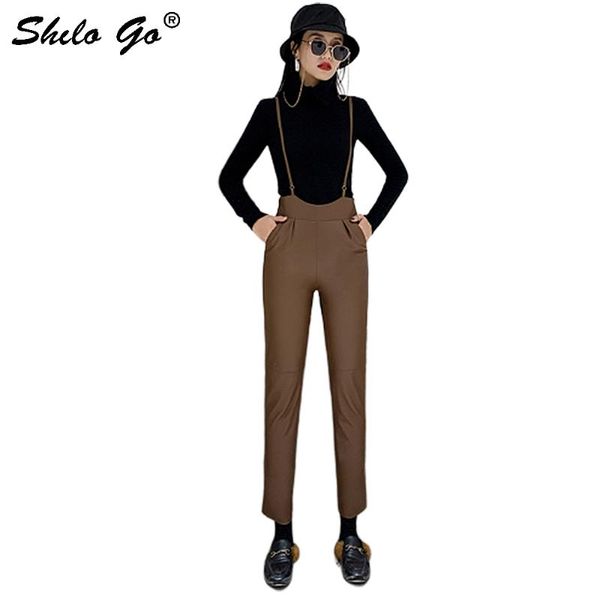 women's jumpsuits & rompers leather jumpsuit minimalist strap detail high waist sheepskin pencil pants women spring casual solid office, Black;white
women's jumpsuits & rompers leather jumpsuit minimalist strap detail high waist sheepskin pencil pants women spring casual solid office, Black;white