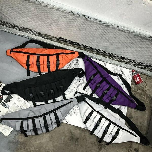 hip-hop waist bag men's women's universal fashion outdoor chest solid buckle fanny pack bags
hip-hop waist bag men's women's universal fashion outdoor chest solid buckle fanny pack bags