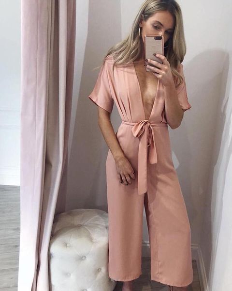 women's jumpsuits & rompers women bandage v-neck jumpsuit summer loose casual, Black;white
women's jumpsuits & rompers women bandage v-neck jumpsuit summer loose casual, Black;white