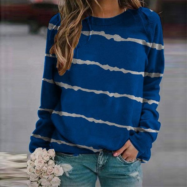 women's blouses & shirts 40# blouse women stripe print o-neck long sleeve pullover tee shirt casual plus size harajuku for, White
women's blouses & shirts 40# blouse women stripe print o-neck long sleeve pullover tee shirt casual plus size harajuku for, White