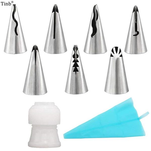 cake tools 8pcs/set icing nozzles russian piping tips lace mold pastry decorating tool stainless steel kitchen baking
cake tools 8pcs/set icing nozzles russian piping tips lace mold pastry decorating tool stainless steel kitchen baking